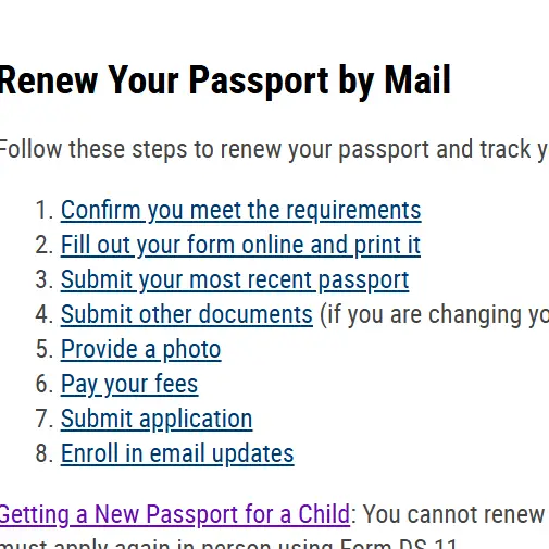 Renew Passport Link Image