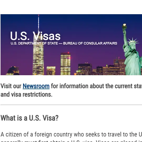 US Visa Link Image